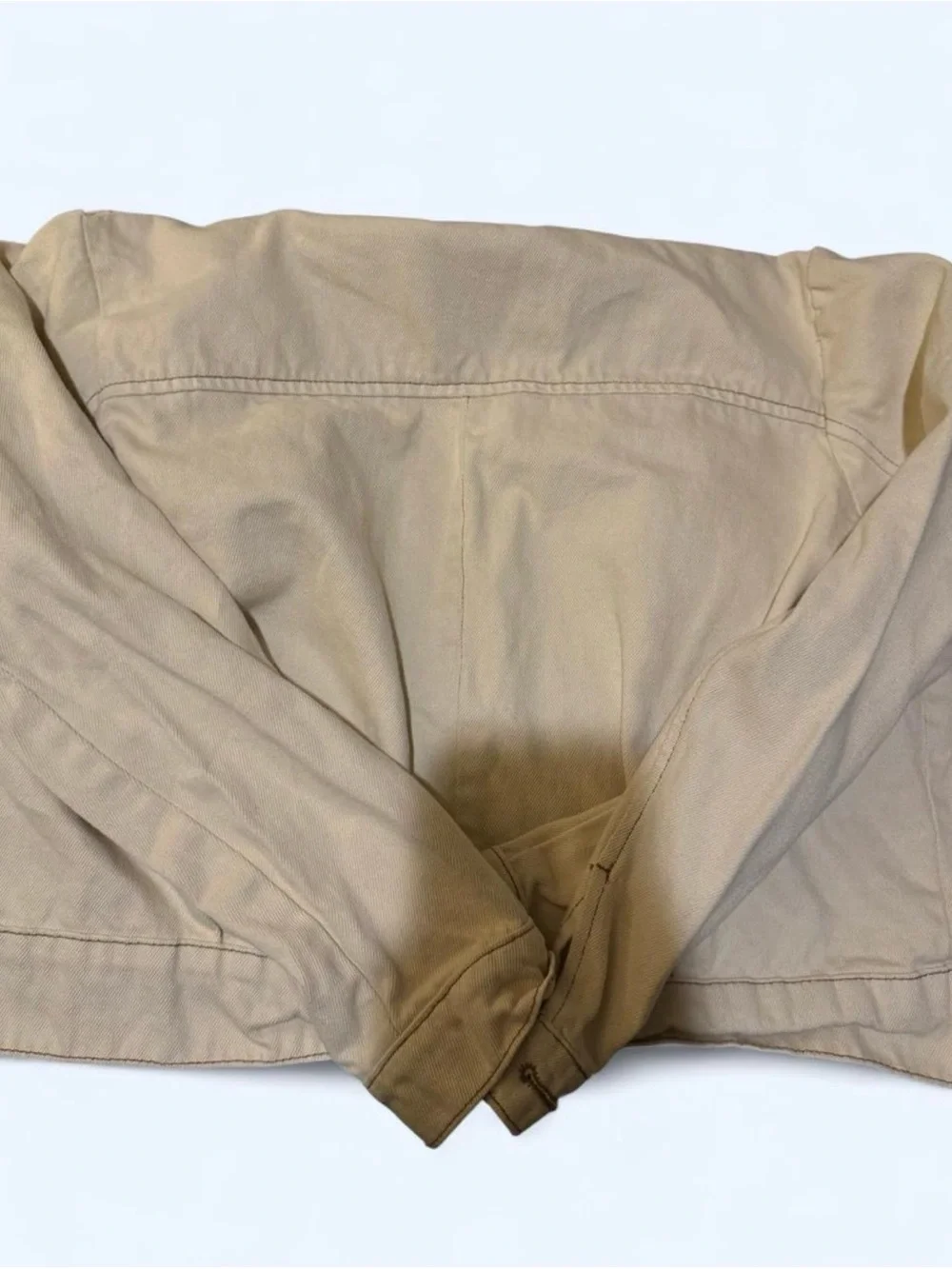 Free People Cream Button-Front Denim Jacket - Picture 2 of 3
